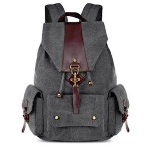 Mens "Franklin" Vintage Casual Canvas Backpack